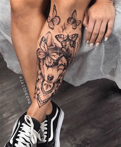 tatuajes de animales en la pierna|250 Tatuajes En La Pierna ideas in 2024 